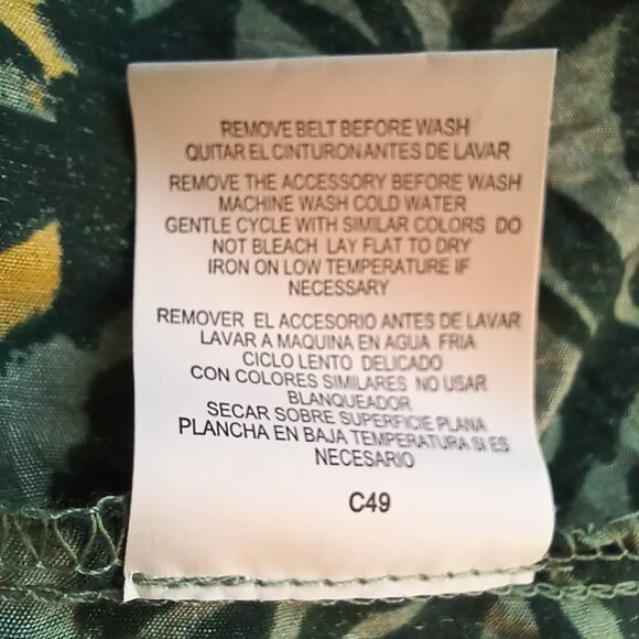 NWT Figueroa & Flower Tiered Peasant Boho Maxi Dress w Sash Size XL - Picture 10 of 11